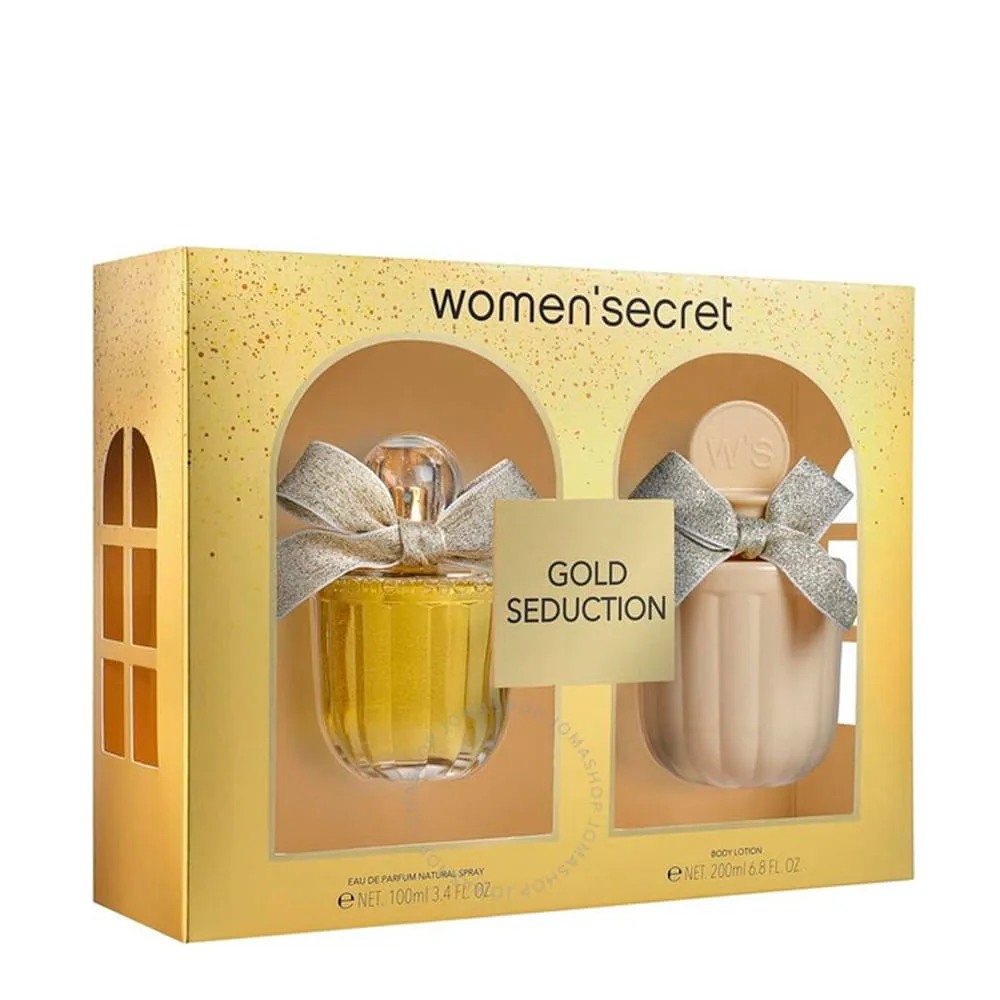 Women'secret Gold Seduction – Set de perfumes – EDP 100 ml + Loción corporal 200 ml