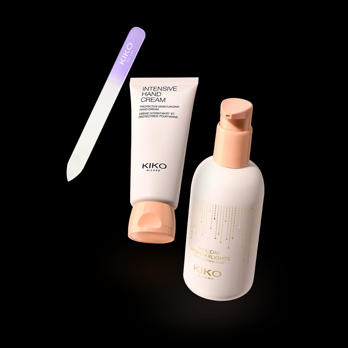 Kiko Milano Holiday Wonderlights – Set de cuidado de manos – 3 piezas