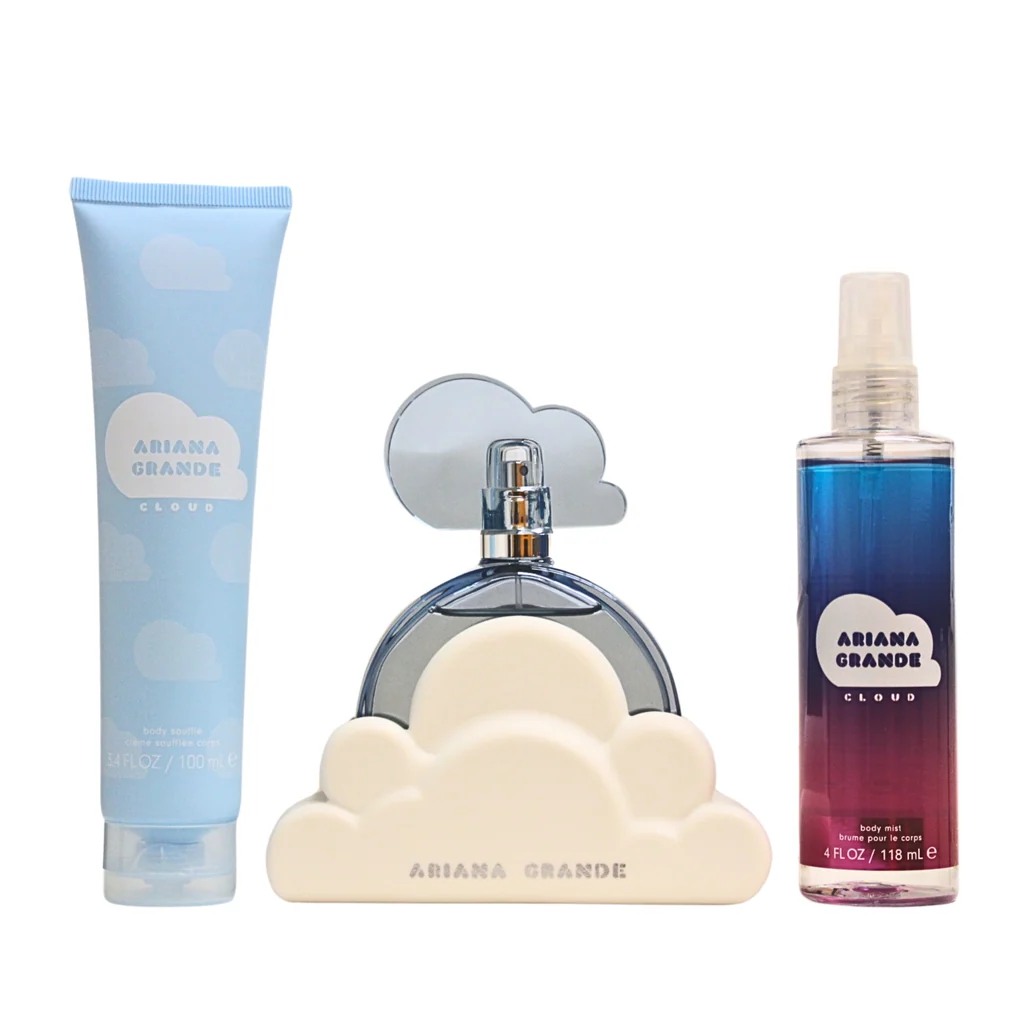 Ariana Grande Cloud – Set de perfumes – EDP 100 ml + Body splash + Soufflé corporal