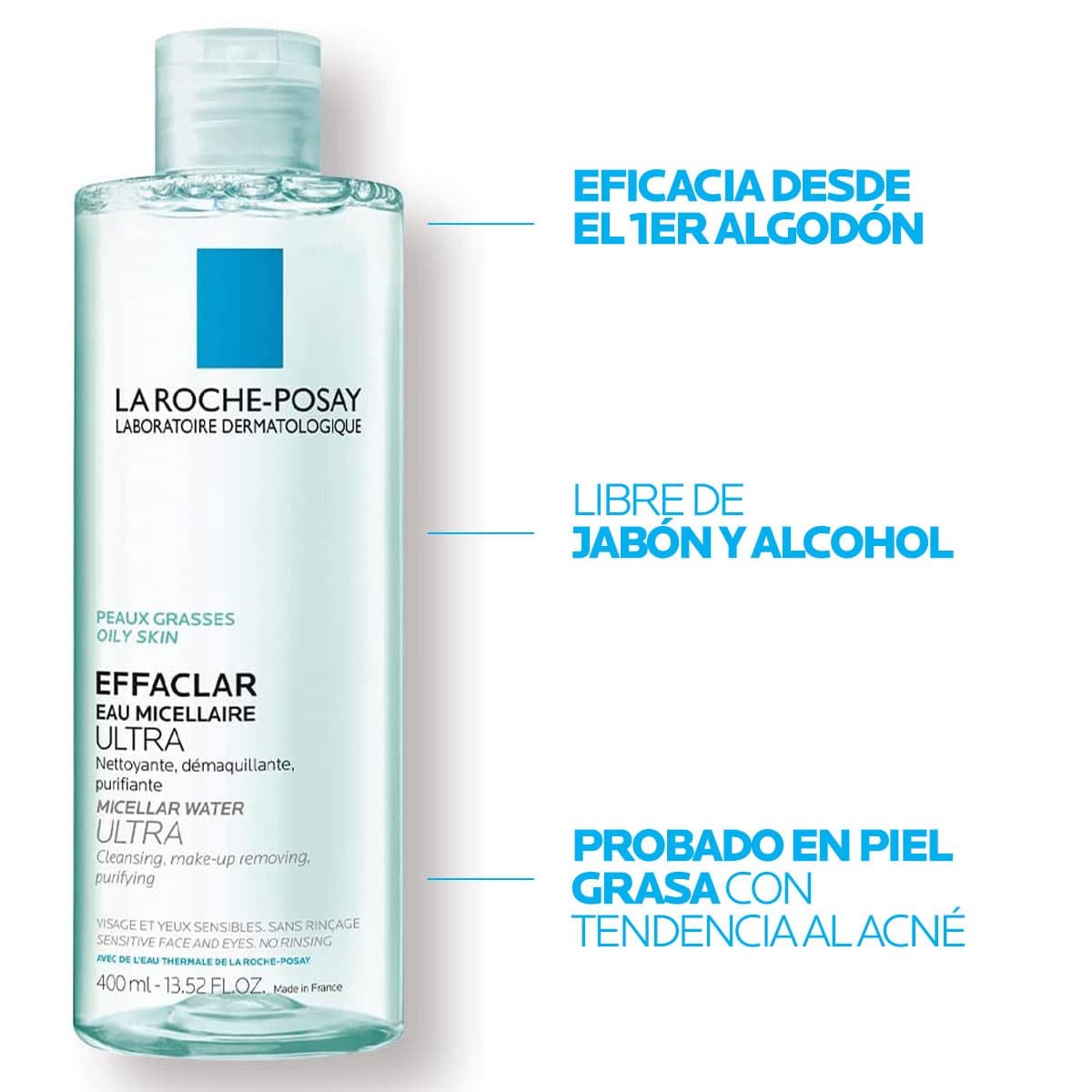 La Roche-Posay – Agua micelar para piel grasa