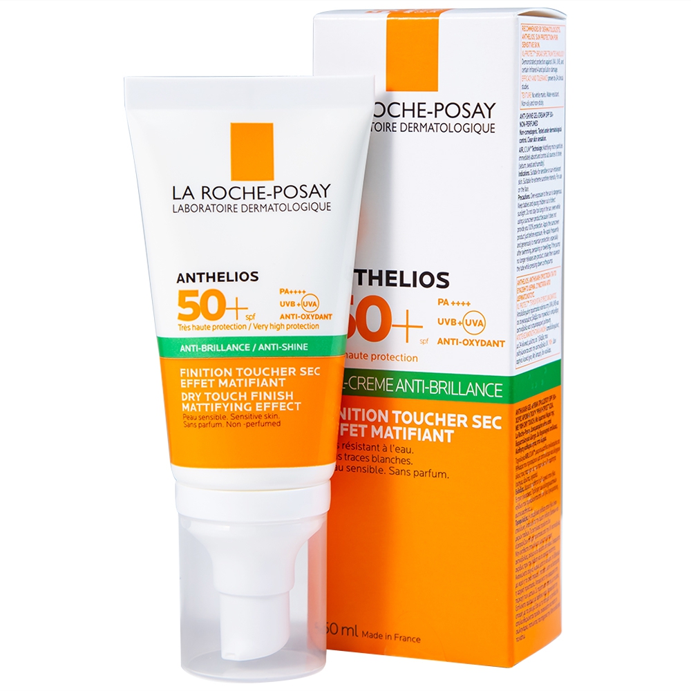La Roche-Posay Anthelios Toque Seco SPF 50+ – Protector solar facial – 50 ml