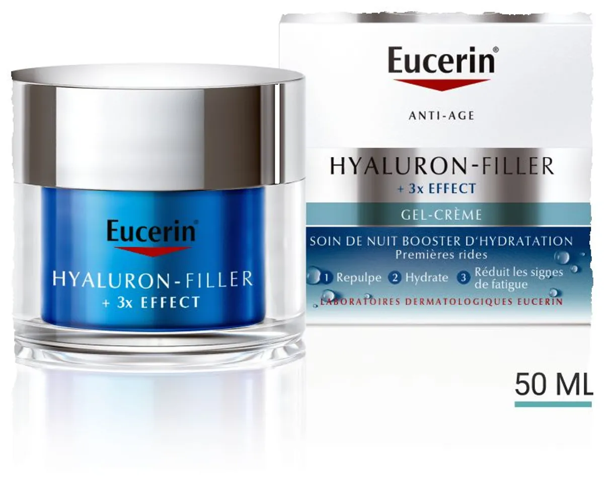 Eucerin Hyaluron-Filler 3x Effect Hydrating Noche – Crema facial – 50 ml