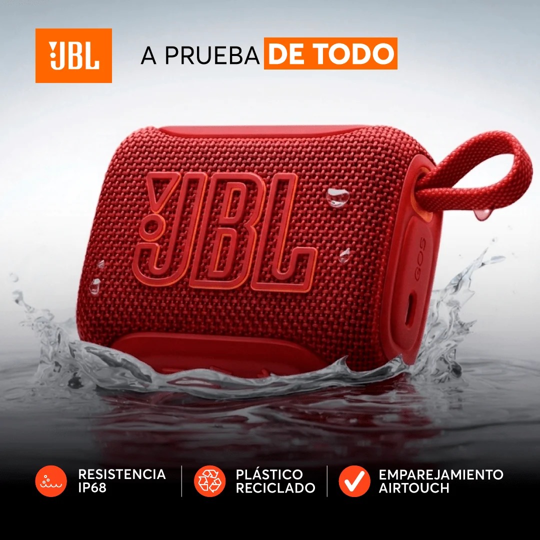 JBL Go 5 Bluetooth Eco – Parlante – Rojo