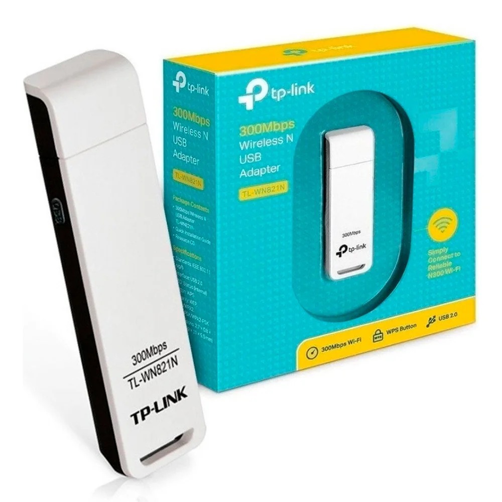 TP-Link TL-WN821N USB 300 Mbps – Adaptador Wifi