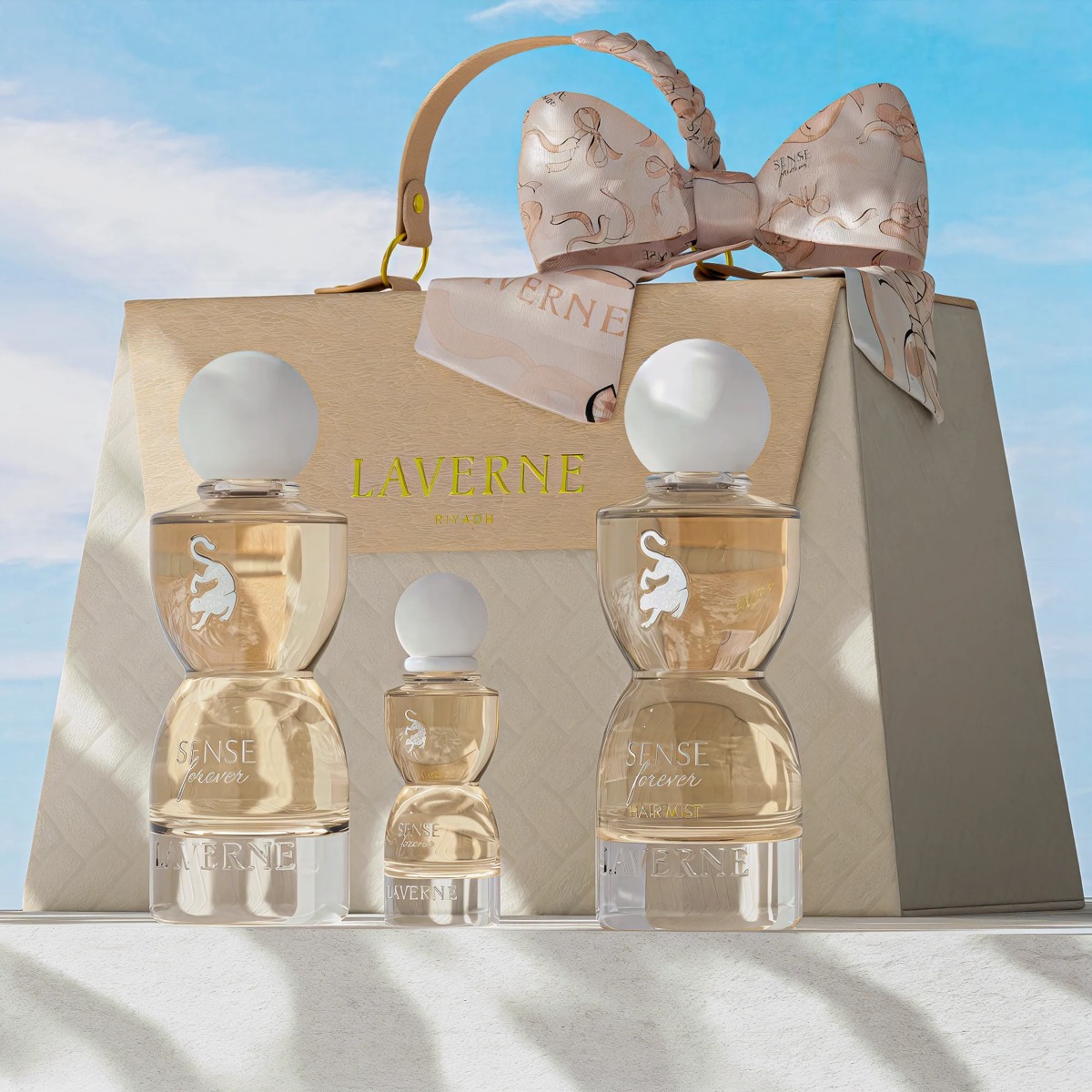Laverne Riyadh Sense Forever – Set de perfumes – EDP 75 ml + 75 ml + 10 ml
