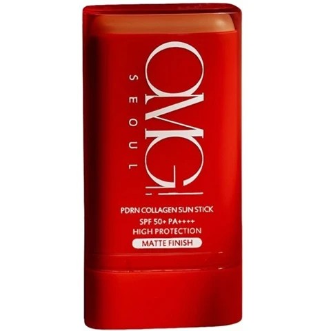 OMG PDRN Collagen Sun Stick – Protector solar en barra – SPF 50+ – 18 g