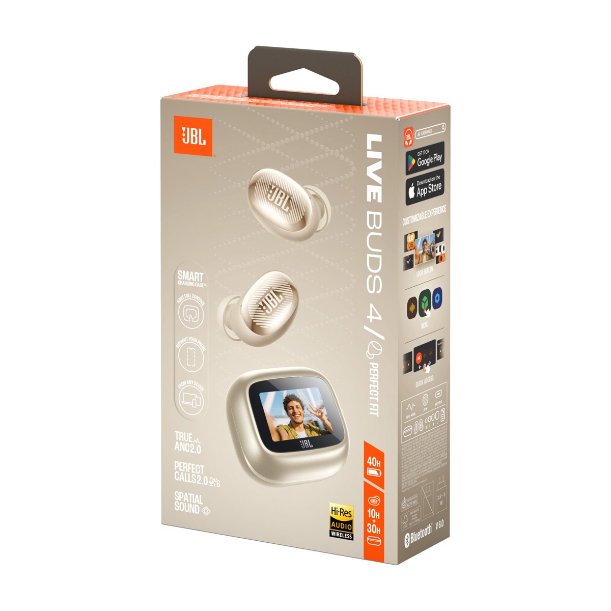 JBL Live Buds 4 – Auriculares Bluetooth – Plateado