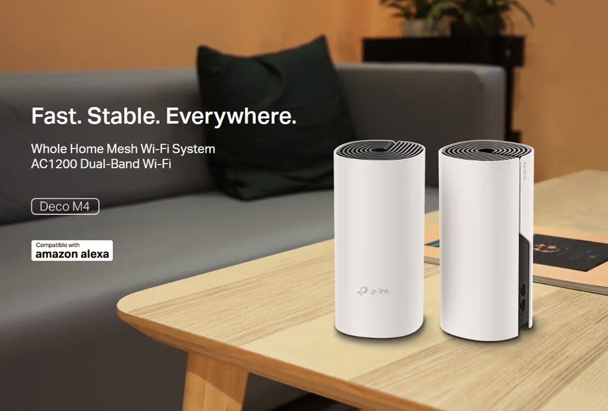 TP-Link AC1200 Deco M4 Alexa Pack de 2 – Router