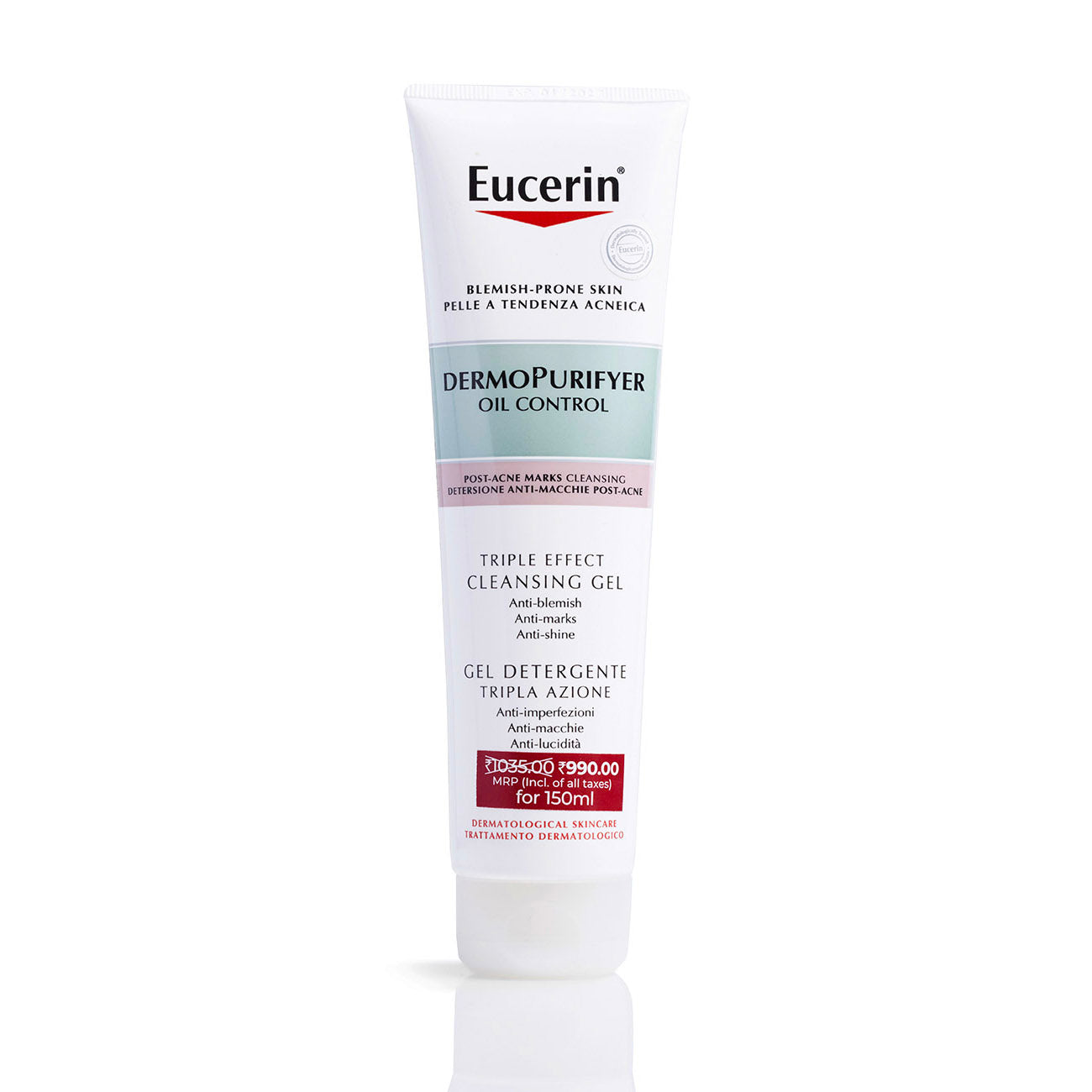 Eucerin DermoPurifyer Oil Control – Gel limpiador facial – 150 ml
