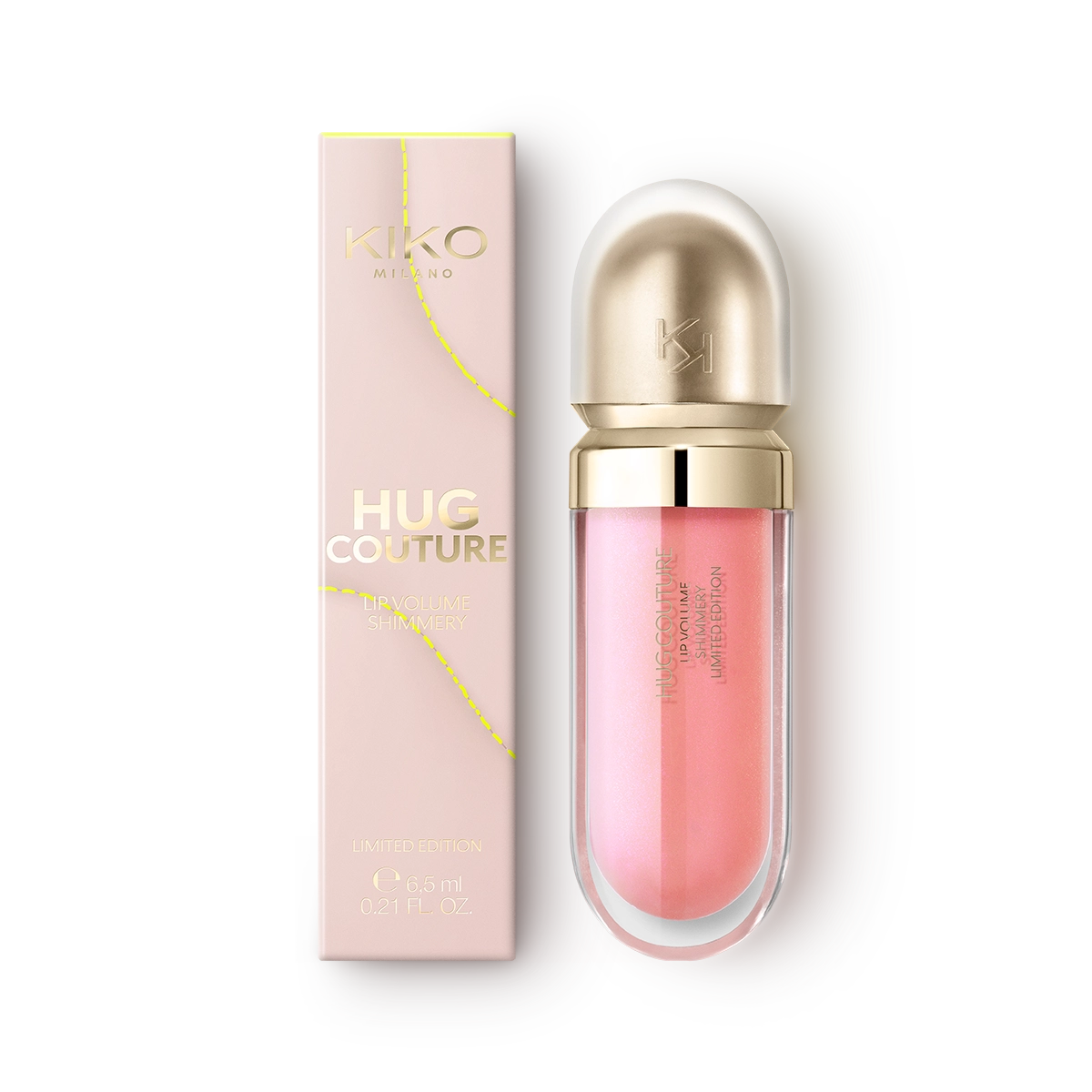Kiko Milano Hug Couture Shimmery Limited Edition – Labial voluminizador – Tono 02 Candy Shine