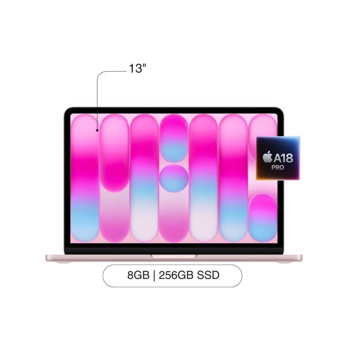 Apple MacBook Neo A18 Pro – Notebook – 13″ – 256 GB / 8 GB RAM – Blush
