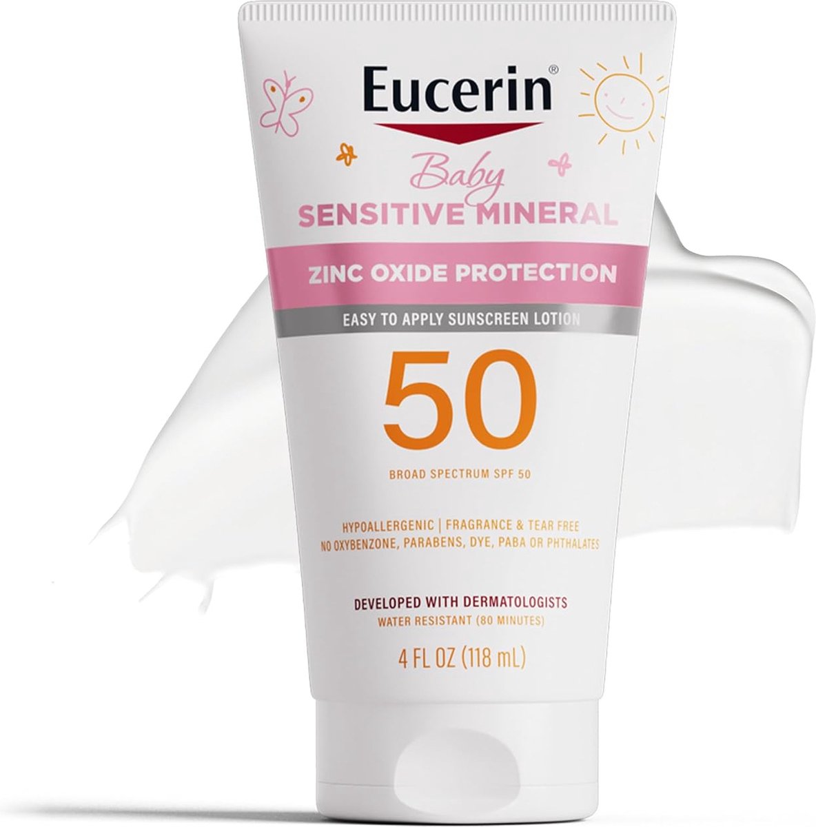 Eucerin Baby Sensitive Mineral SPF 50 – Protector solar infantil – 118 ml
