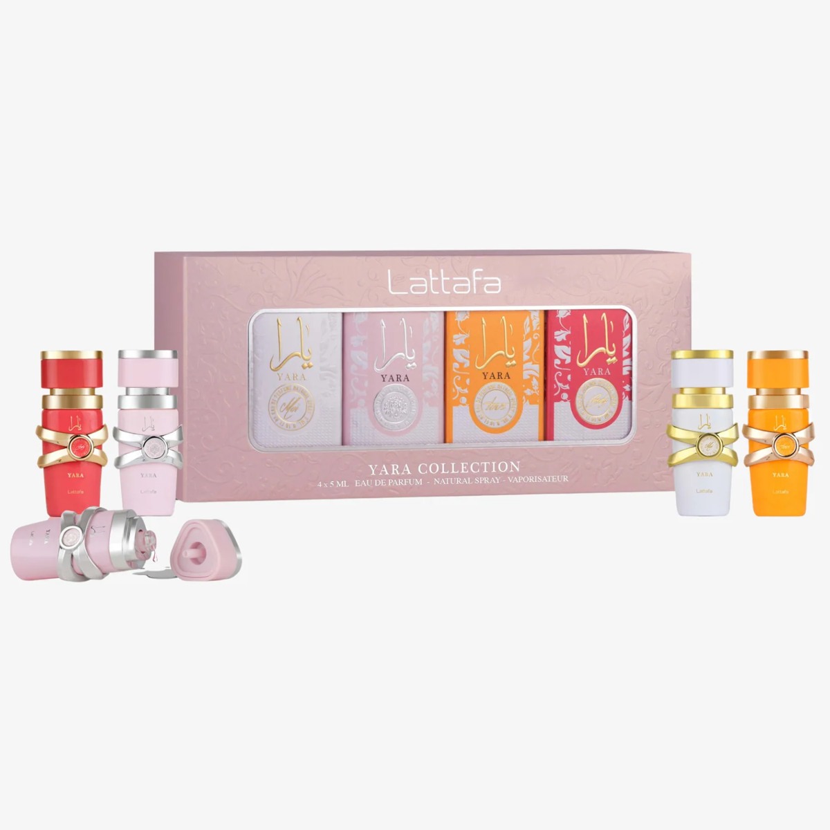 Lattafa Yara Collection – Set de perfumes – 4 × 5 ml EDP