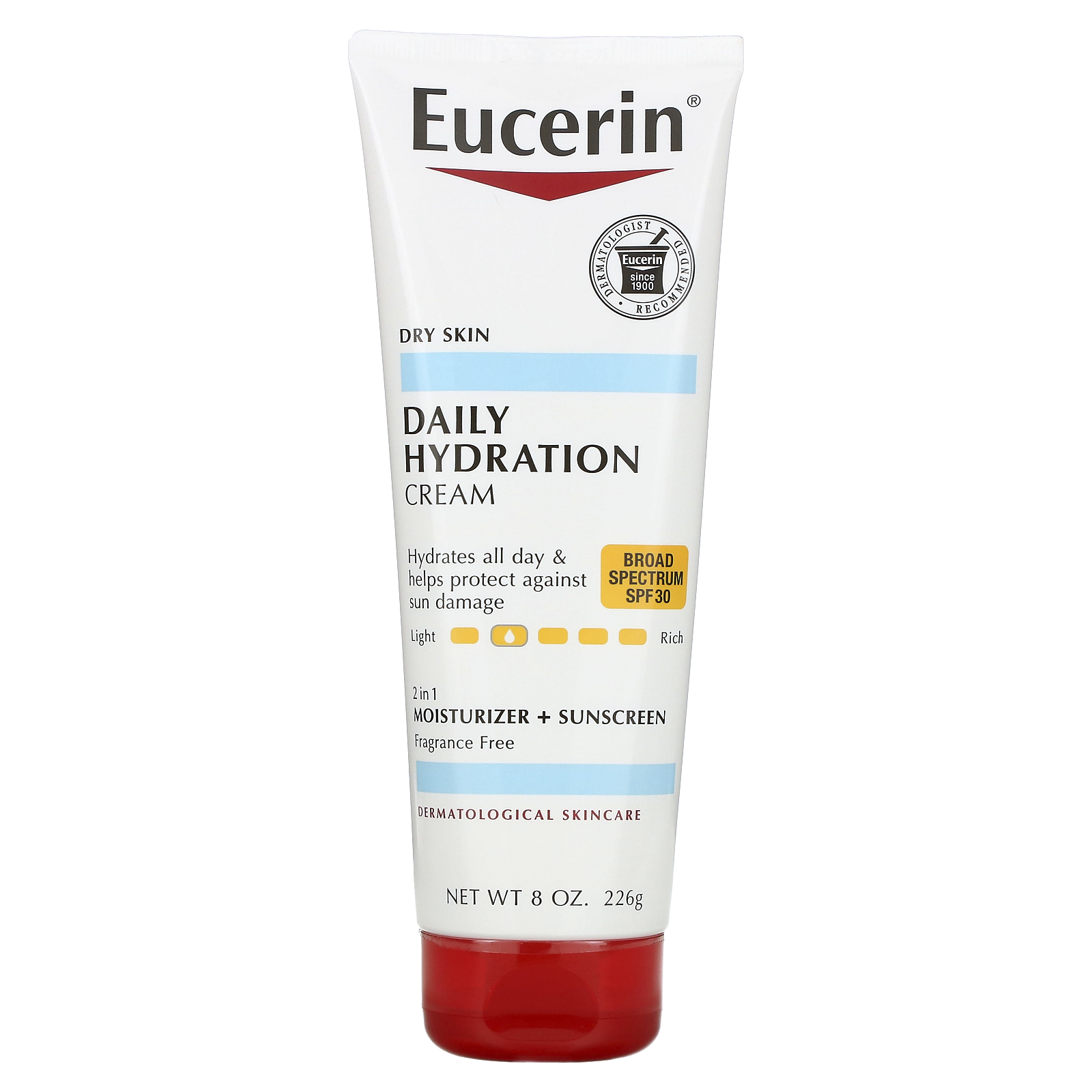 Eucerin Daily Hydration 2 en 1 SPF 30 – Crema corporal – 226 g