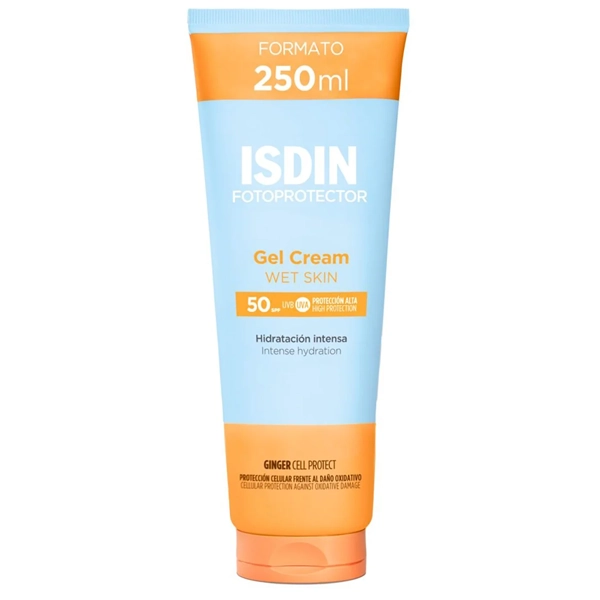 ISDIN Gel Cream Wet Skin SPF 50 – Protector solar corporal – 250 ml