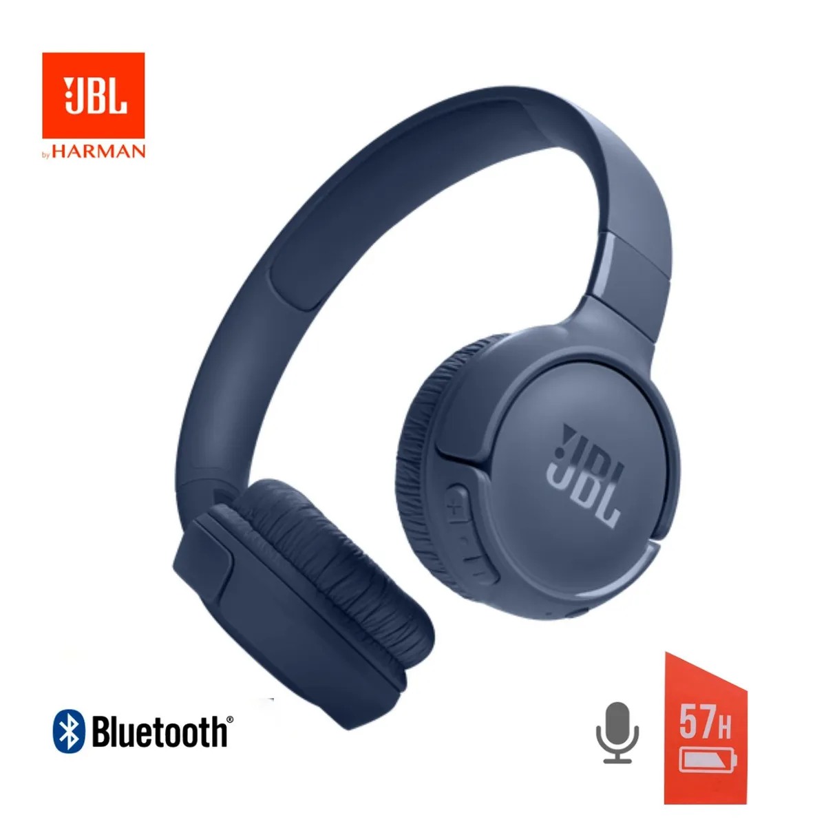 JBL Tune 520BT – Auriculares Bluetooth – Azul