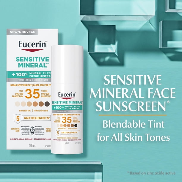 Eucerin Sensitive Mineral Tinted SPF 35 – Protector solar con color – 50 ml