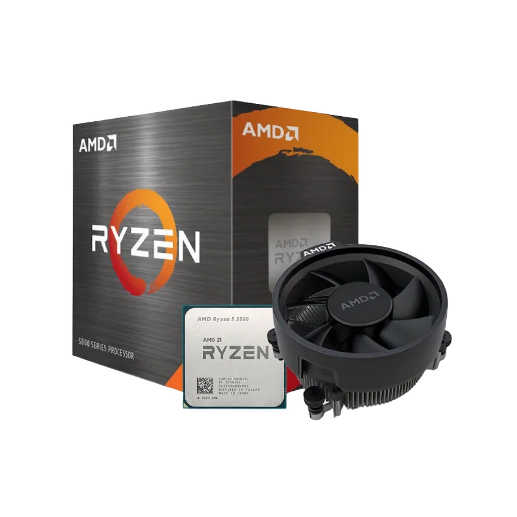 AMD Ryzen 5 5500 – Procesador – Socket AM4 – Sin gráficos integrados