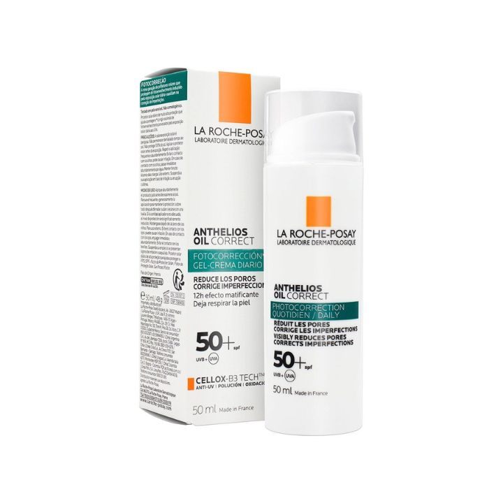 La Roche-Posay Anthelios Oil SPF 50+ – Protector solar facial – 50 ml – Con color