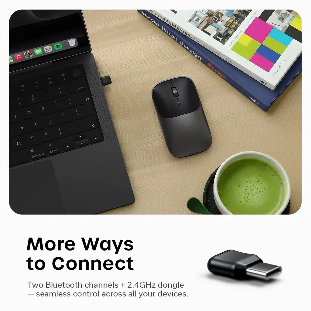 Satechi ST-MEXB Slim Ex – Mouse inalámbrico – Índigo