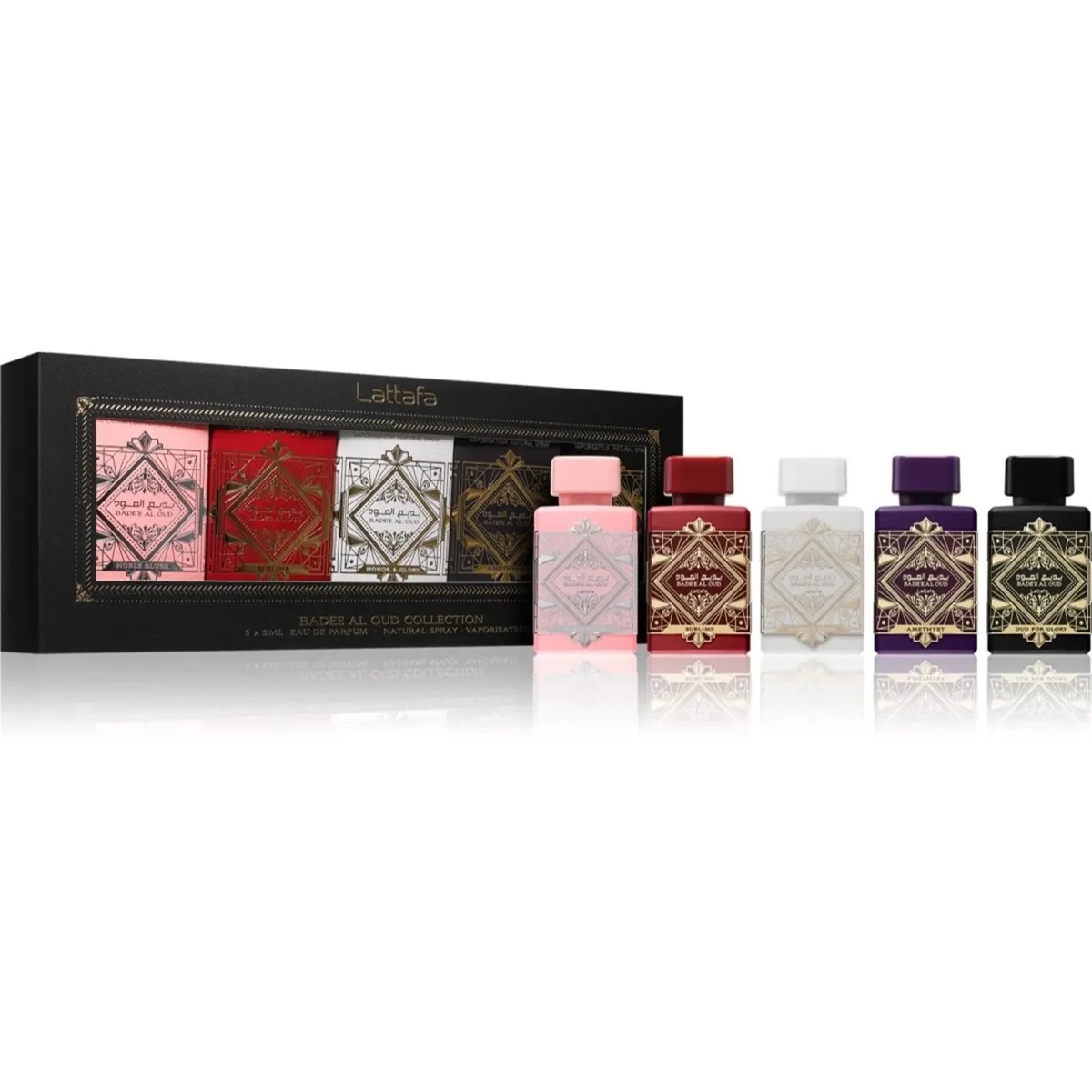 Lattafa Bade'e Al Oud Collection – Set de perfumes – 5 × 5 ml EDP