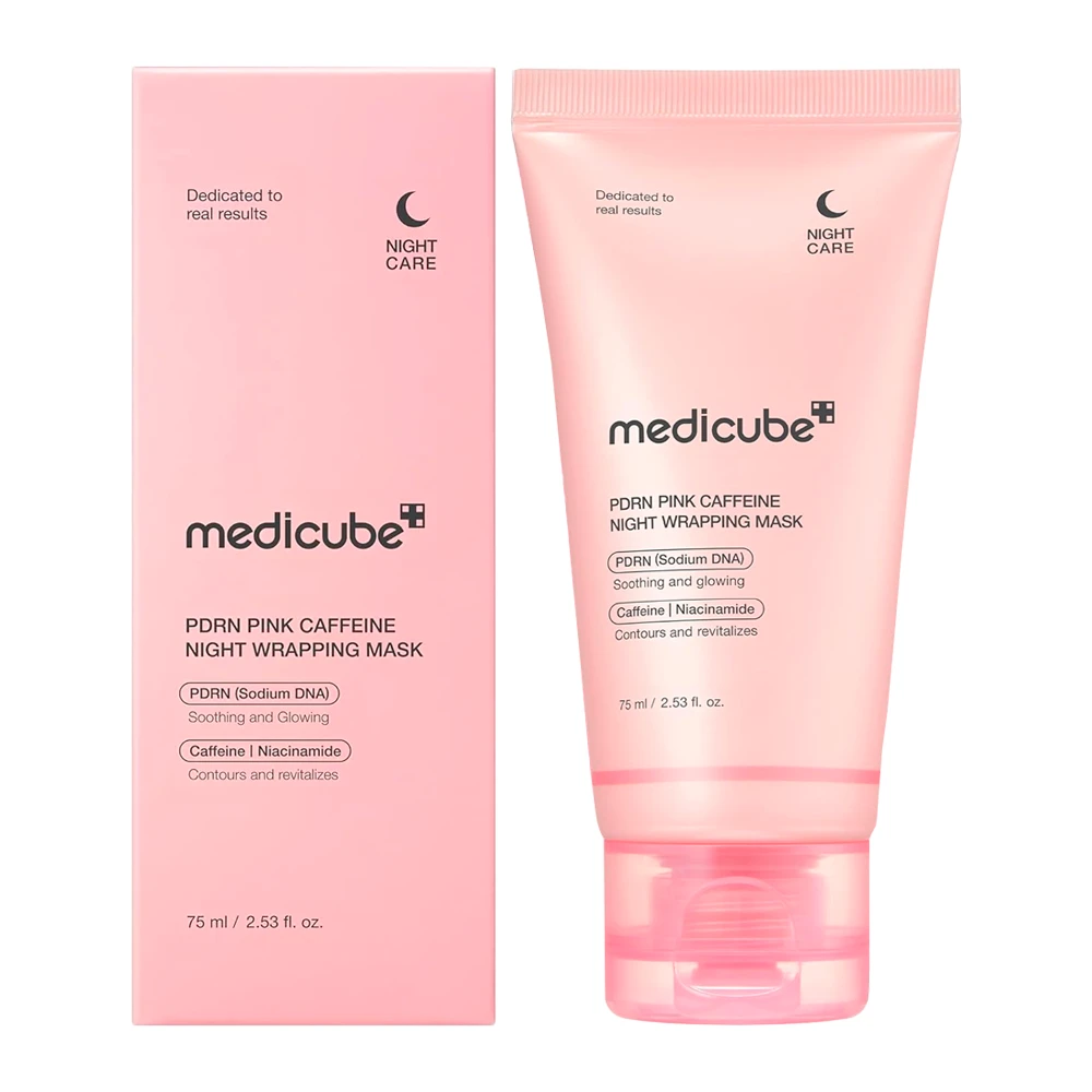 Medicube PDRN Pink Caffeine Night Wrapping – Mascarilla facial nocturna – 75 ml